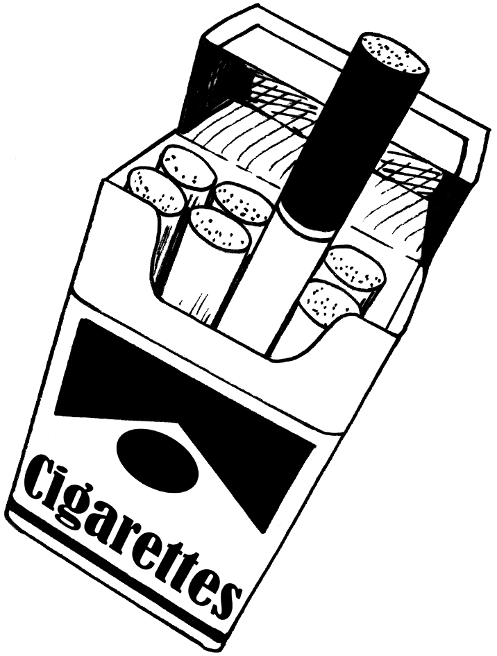 smoking cigarettes